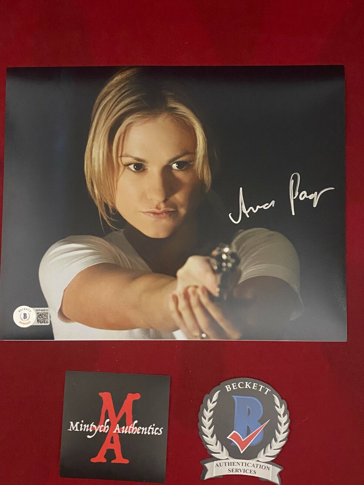 ANNA PAQUIN AUTOGRAPHED SIGNED 8x10 Photo Poster painting! TRUE BLOOD! SOOKIE! BECKETT COA!