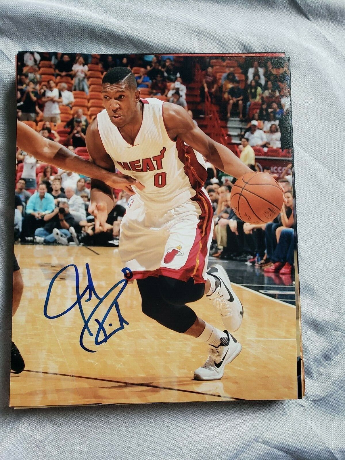 JOSH RICHARDSON MIAMI HEAT SIGNED AUTOGRAPHED 8x10 Photo Poster painting COA BASKETBALL 76ERS