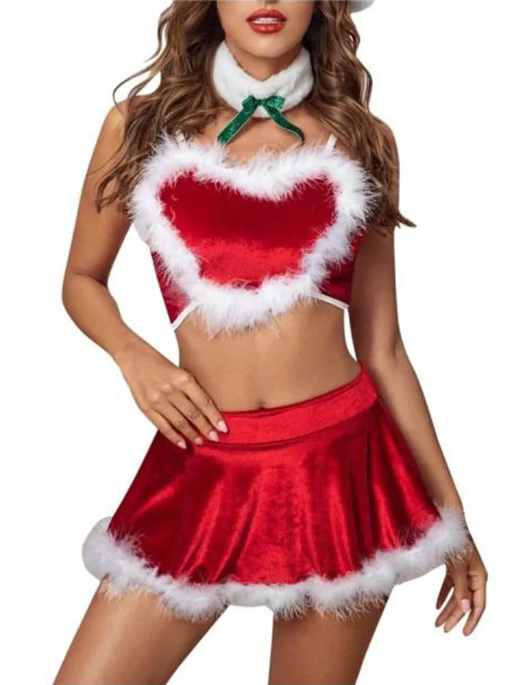 Christmas Santa Claus Sexy Nightwear Cosplay Lingerie-elleschic