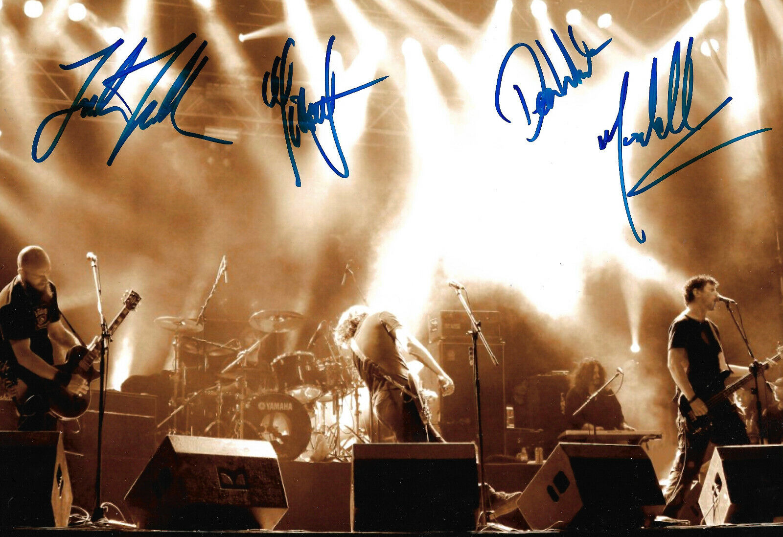 New Model Army signed 8x12 inch Photo Poster painting autographs