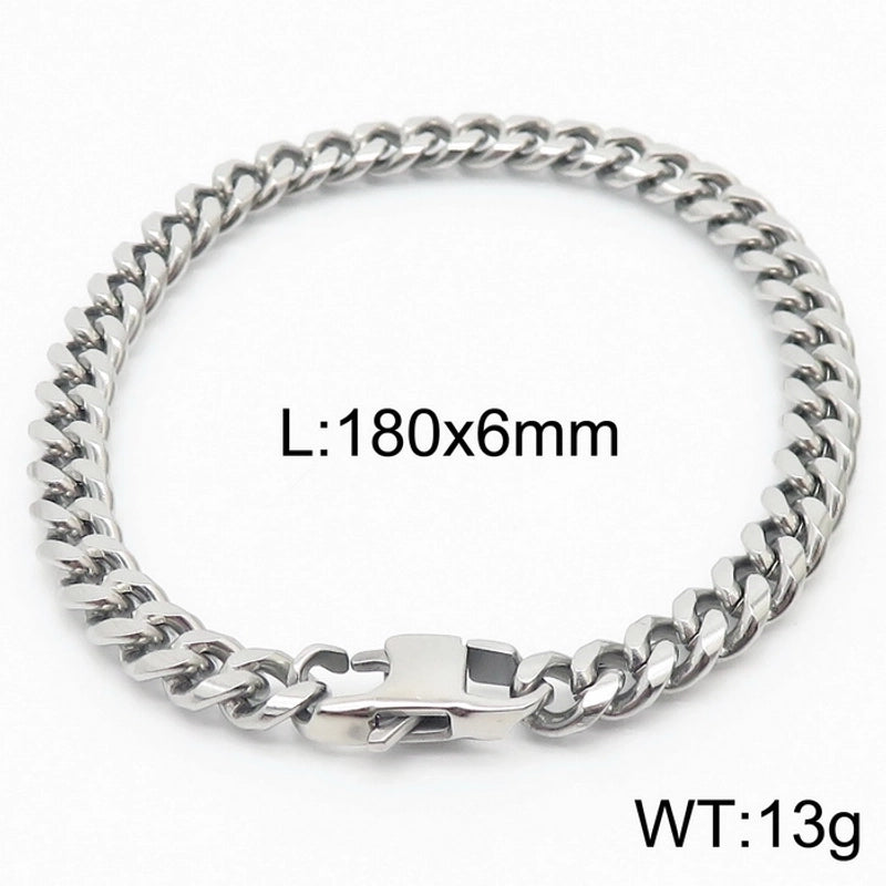 Minimalist Solid Color Titanium Steel Unisex Bracelets