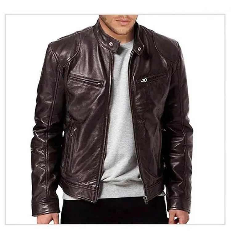 💥 60% off 🔥 Men's trendy leather jacket