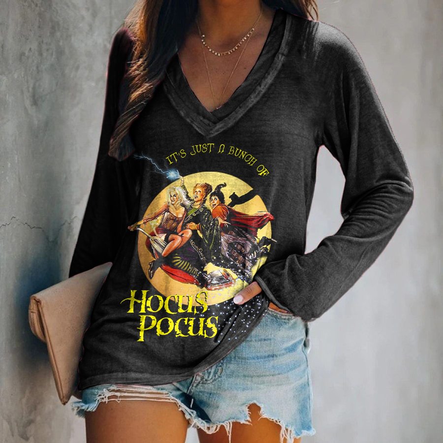 It's Just A Bunch Of Hocus Pocus Printed Women's T-shirt
