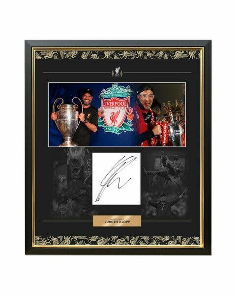 Jurgen Klopp Signed Photo Poster painting Mount Display Liverpool F.C Premier League AFTAL COA L