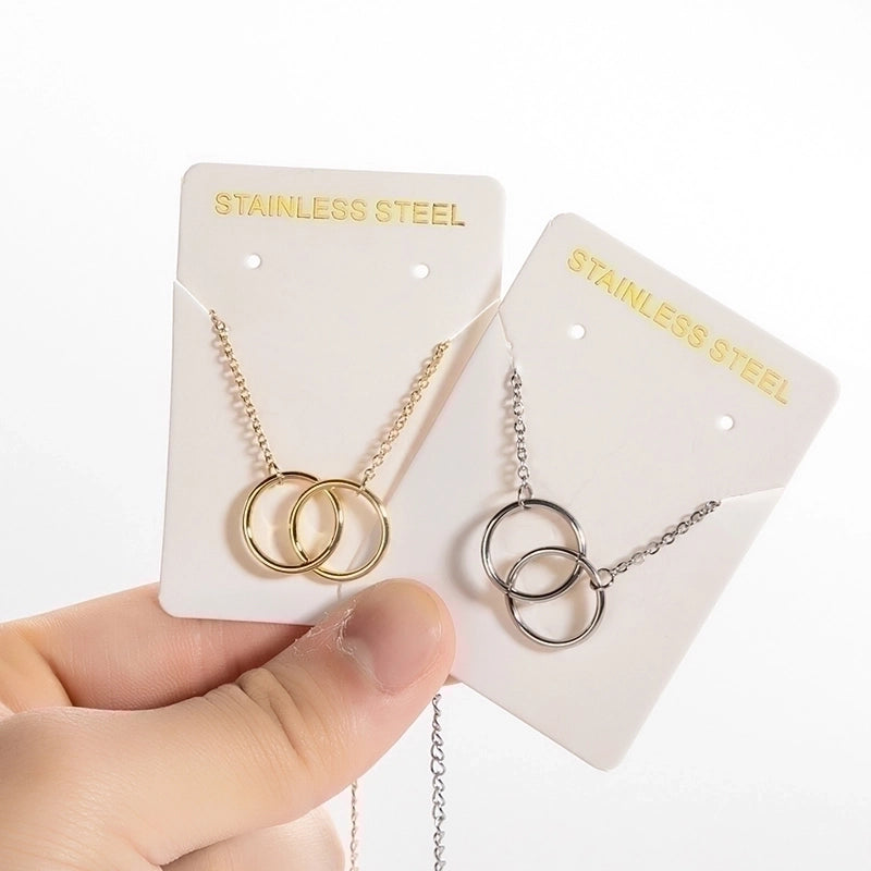 Casual Minimalist Classic Style Double Ring 201 Stainless Steel 18K Gold Plated Bracelets In Bulk