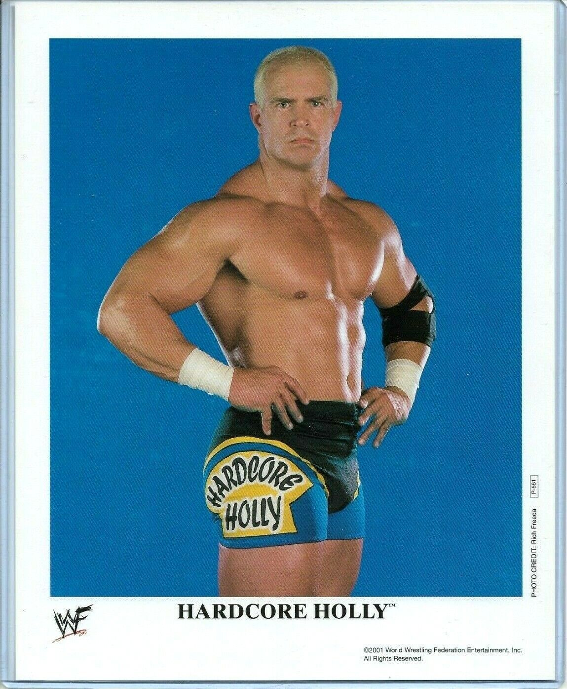 WWE HARDCORE HOLLY P-561 OFFICIAL LICENSED AUTHENTIC ORIGINAL 8X10 PROMO Photo Poster painting