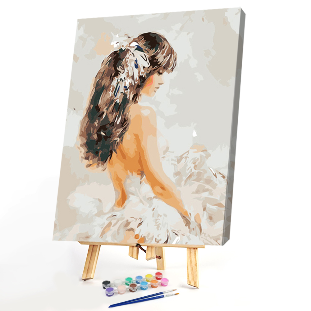 

40*50CM Paint By Numbers-Beautiful Girl, 501 Original