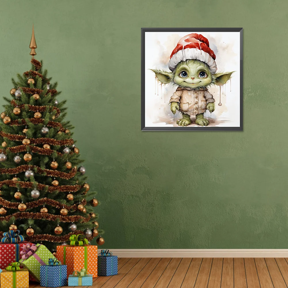 Diamond Painting - Full Round Drill - Yoda(Canvas|30*30cm)