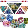 2pcs DIY Flower Crown Turtles Diamond Painting Ornaments