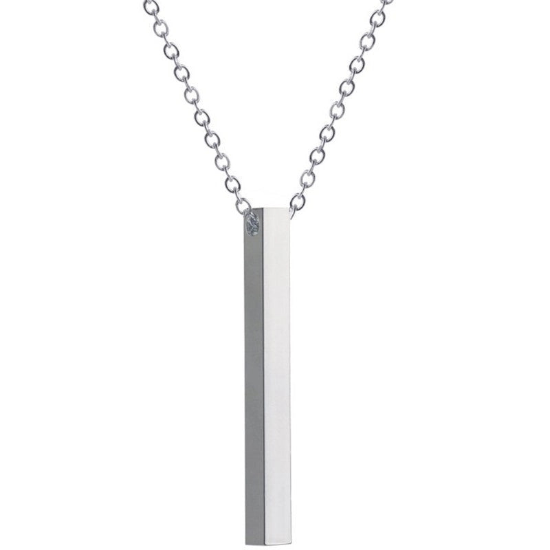Minimalist Geometric Stainless Steel Titanium Steel Plating Men’s Pendant Necklace