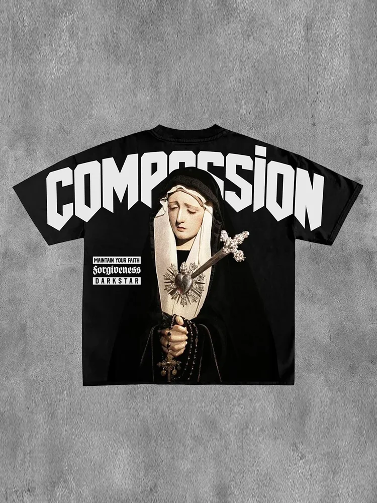 Compassion Print Short Sleeve T-shirt