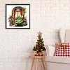 >SALE<5D DIY Full Round Drill Diamond Painting Red Curtain Sofa Home Decor 30x30cm