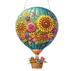 (US Only)Hot Air Balloon 2D Flat DIY Diamond Art Pendant Wall Decor for Home & Windows