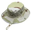 Camo Boonie Hat for Men Women, Military Tactical Wide Brim Bucket Hats, UPF50+ Jungle Sun Cap for Fishing Hunting Safari
