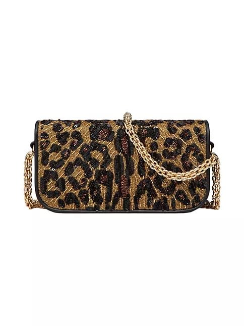 Valentino Garavani Small Loc&ograve; Shoulder Bag With Animalier Embroidery
