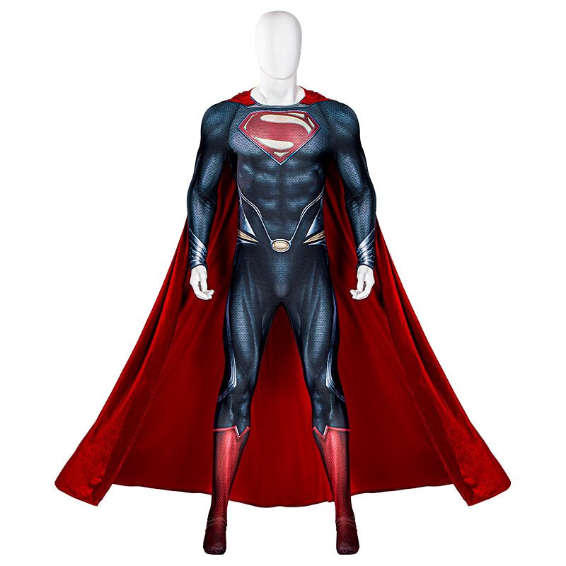 Clark Kent Superman Cosplay Costume DC Justice League Jumpsuit