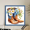 Daisy And Boots-11CT Stamped Cross Stitch 40*40cm/15.75*15.75in