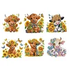 (US Local)6Pcs Diamond Painting Refrigerator Magnets Diamond Art Kits for Adults (Yaks)