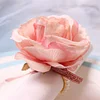 Pink White Artificial Rose Pearls Napkin Ring