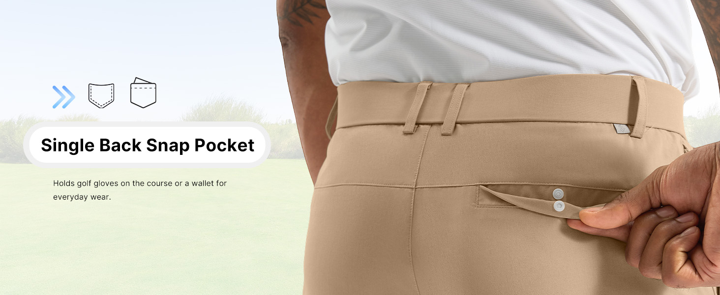 men&amp;#39;s casual dress pants with 1 back pocket on the right side with a hidden snap