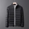 Men's Winter Stand Collar Lightweight Down Jacket