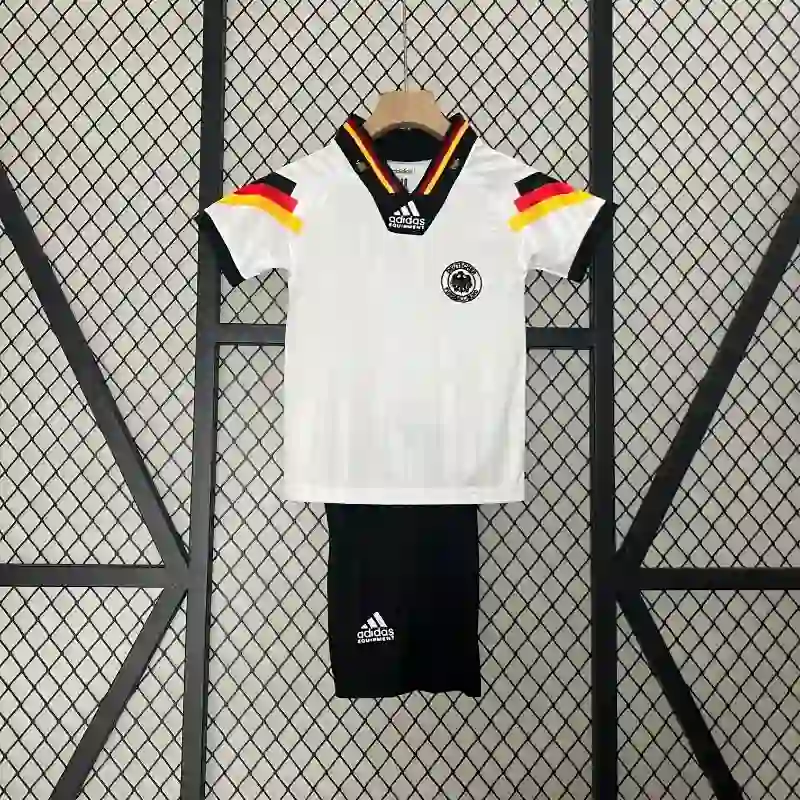 Retro 1992 Kids Germany Soccer Jersey Home