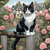 Diamond Painting-DIY Full Round Drill Country Cat