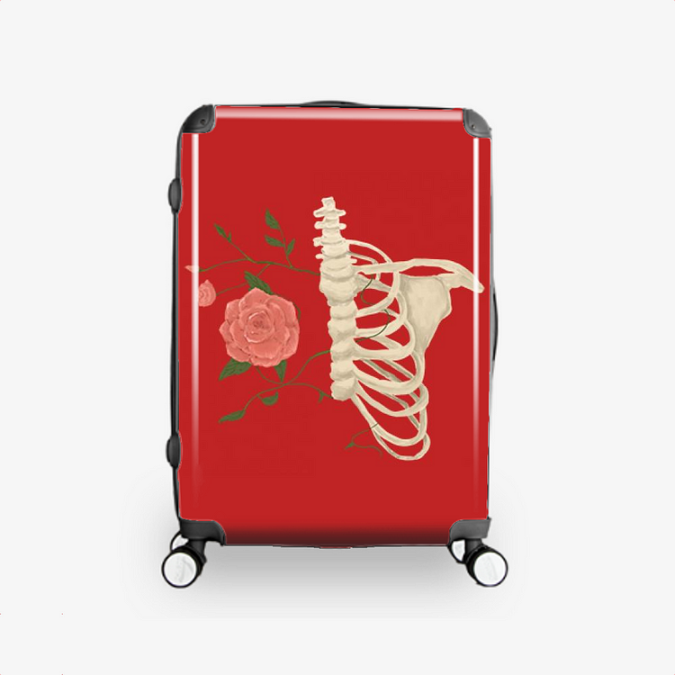 Roses Bloom On Bones, Flower Hardside Luggage