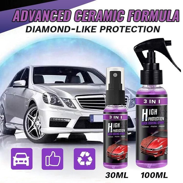 Spray 3 in 1 per verniciatura auto rapida ad alta protezione