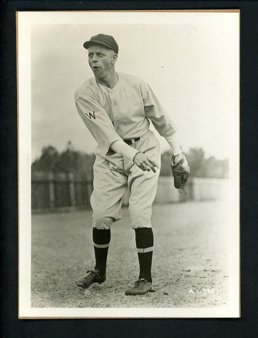 Tom Phillips ? circa 1922 Press Original Photo Poster painting Washington Senators