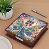 Wooden DIY Fairy Beauty 2 Diamond Painting Kit Note Box with 160 Papers Gifts