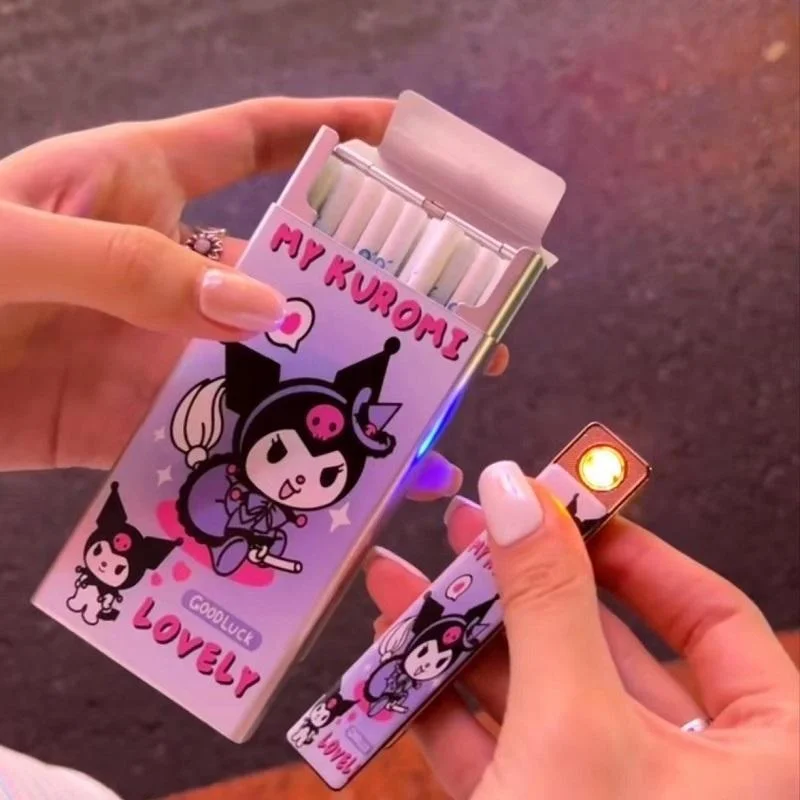 Kawaii Cigarette Box and Lighter KI149