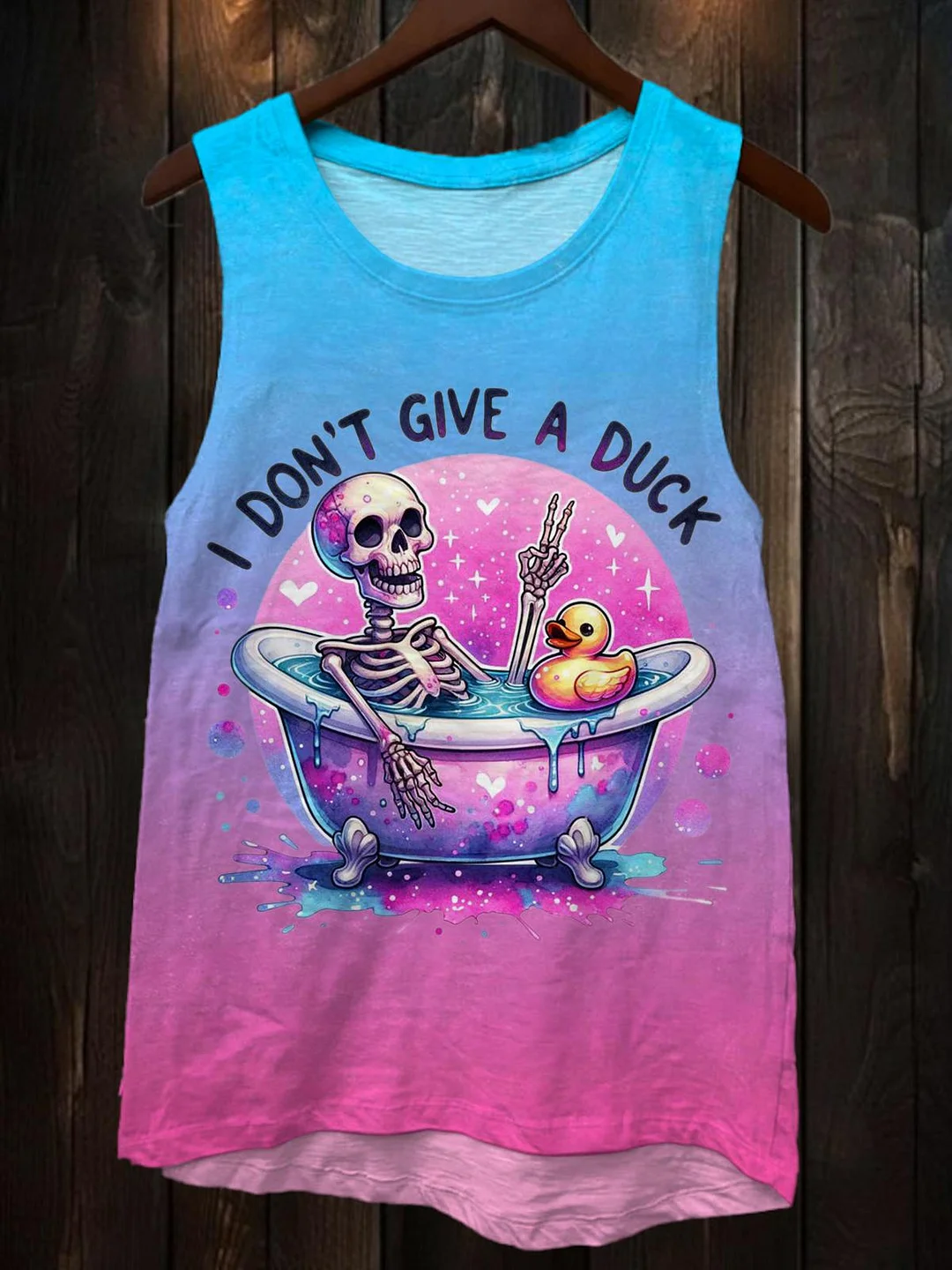 I Don't Give A Duck Printed Women's Vest