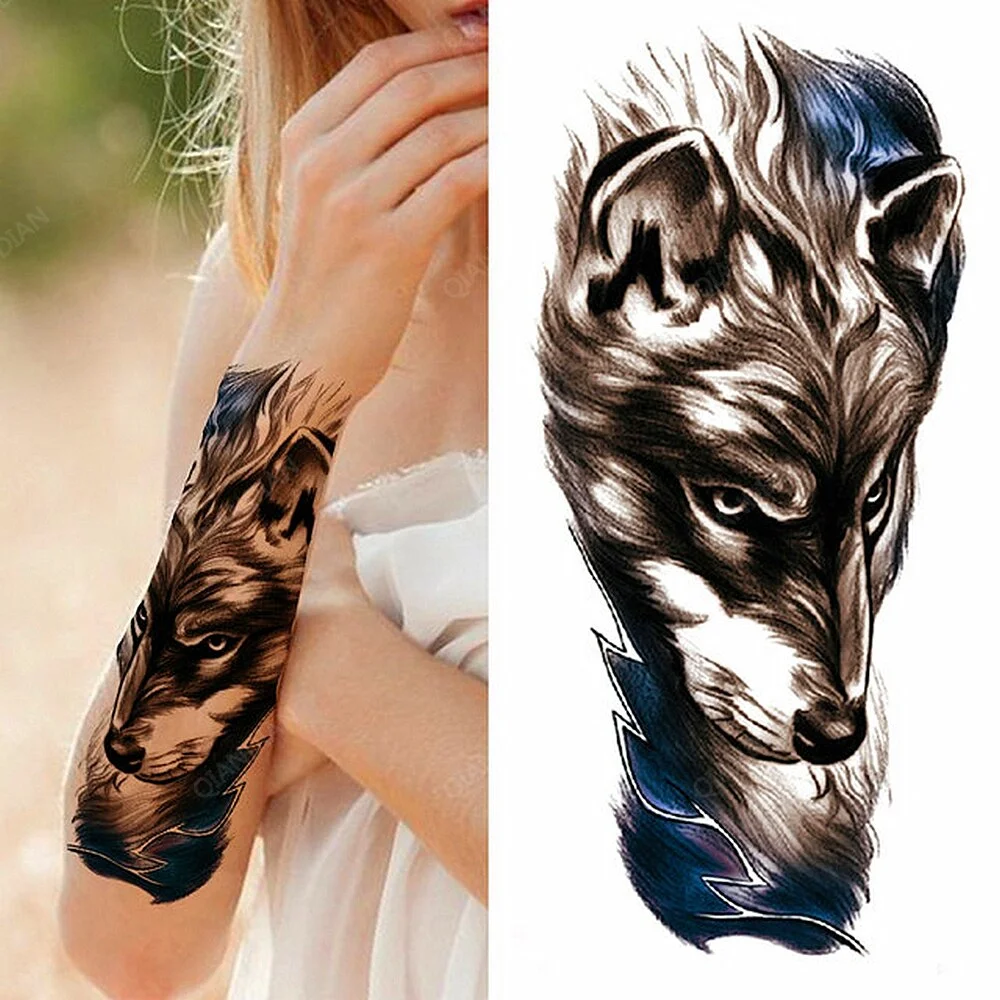 1pc Flower Women Waterproof Temporary Tattoos Fake Stickers Arm Sleeves Art Sexy Transfer Washable