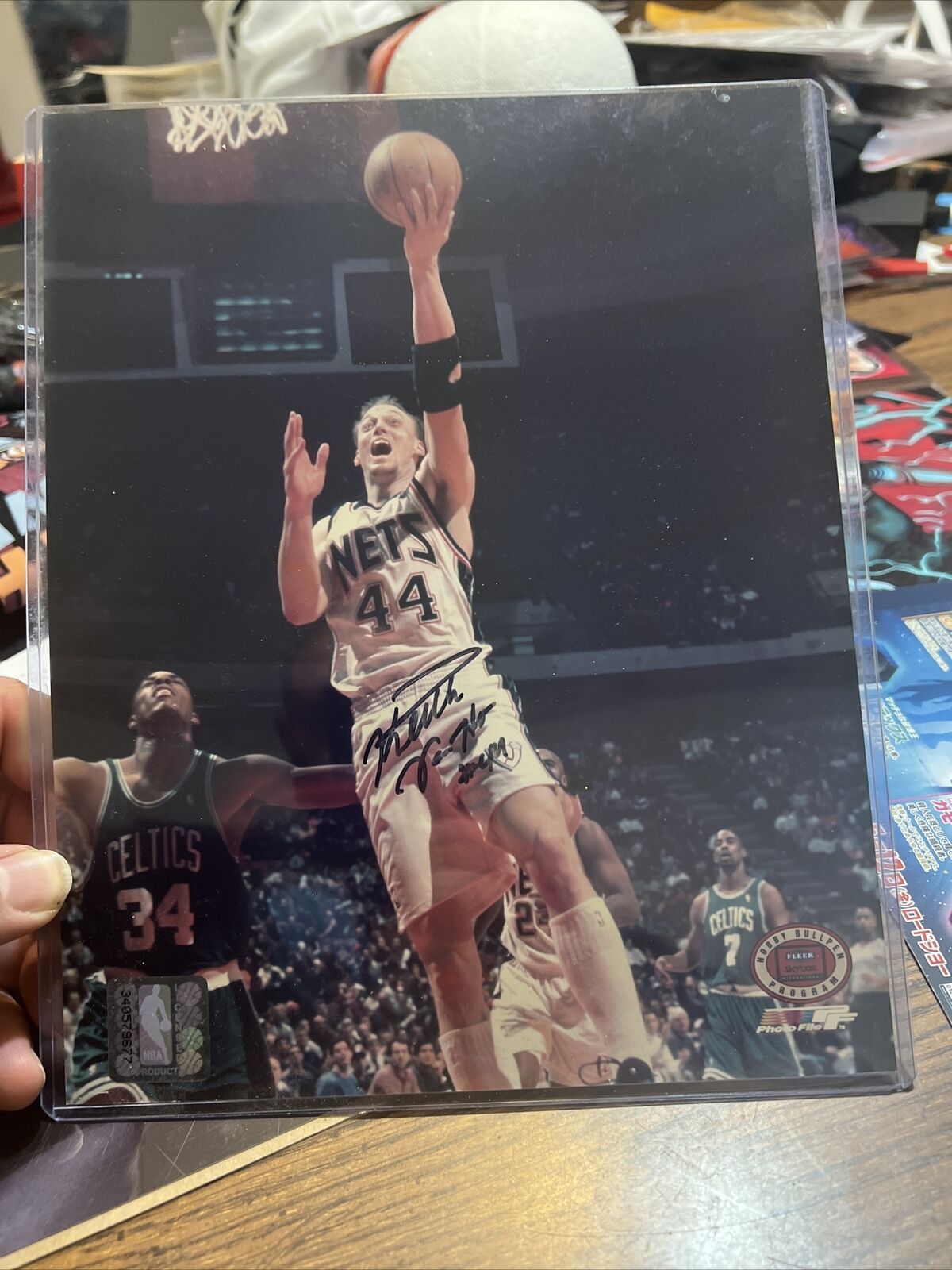 Keith Van Horn Signed 8x10 Photo Poster painting New Jersey Nets Utah Utes  SHIP Autograph