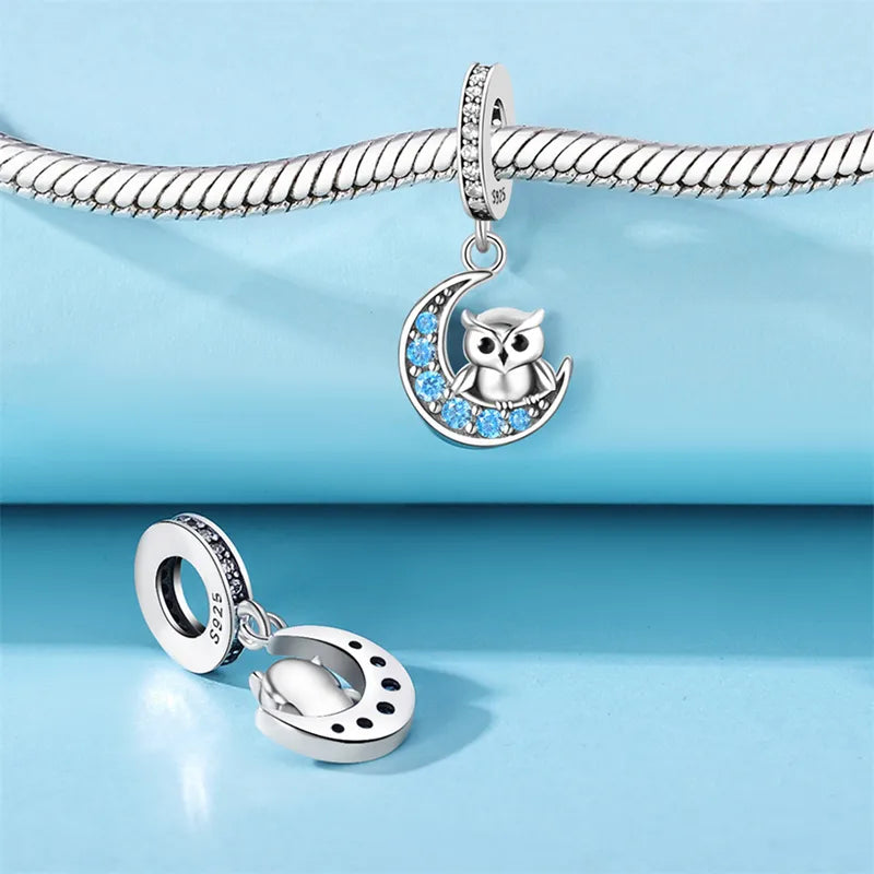 1 Piece 0.93*2.3cm 1*2.1cm 925 Sterling Silver Animal Pendant Jewelry Accessories