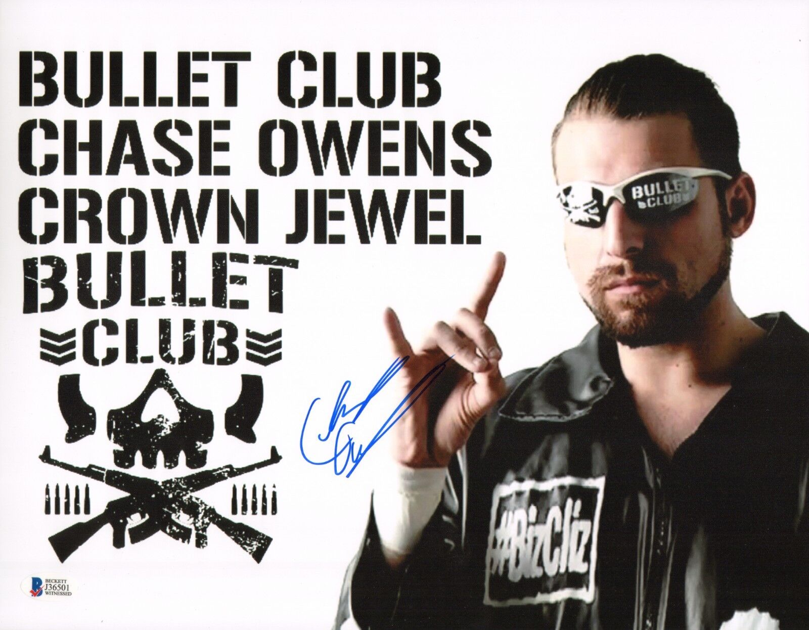 Chase Owens Signed 11x14 Photo Poster painting BAS COA New Japan Pro Wrestling Bullet Club NWA 1