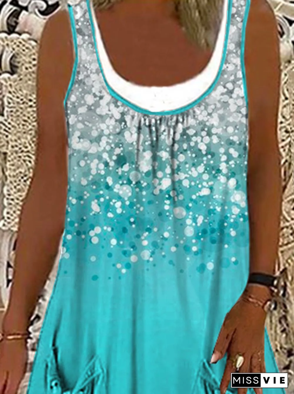 Casual Short Sleeve Knit Dress