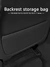 Car Seat Back Panel Cover Storage Pocket for BMW F10 F11 F18 F07 F01 Black