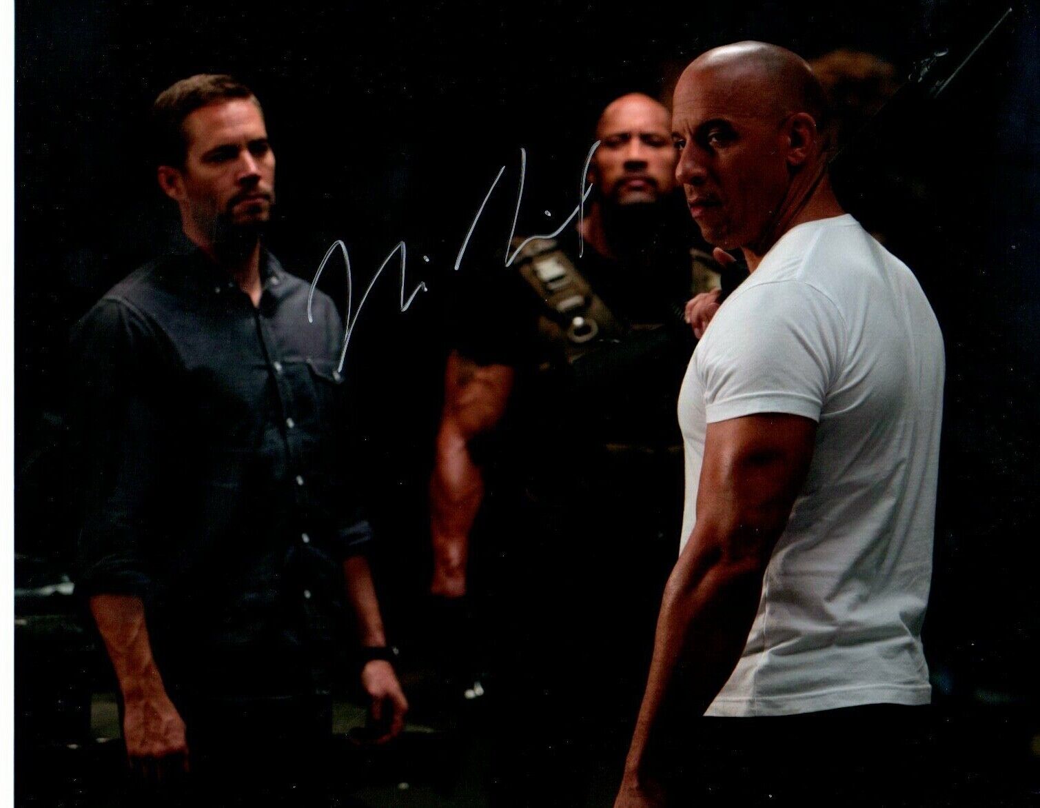 VIN DIESEL Signed 12x8 Photo Poster painting THE FAST AND THE FURIOUS