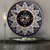  DIY Round Metal Tin Mandala Diamond Painting Special Shaped  Clock Kit