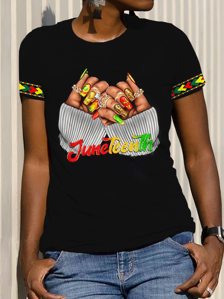 wearshes Juneteenth 1865 Freedom Day Short Sleeve T Shirt