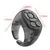 Scrolling Ring Remote Control Page Turner BT Camera Remote Fingertip Wireless Scroller Page Turner Clicker Compatible for iPhone Android Phone