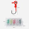 20 Pieces Lure Fishhook Jig Head Hook Fishing Jig Hook for Jigging Fishing Tools