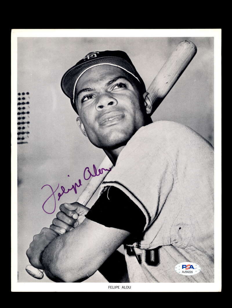 Felipe Alou PSA DNA Coa Signed 8x10 Photo Poster painting Giants Autograph