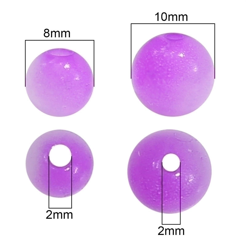1 Set Diameter 10mm Diameter 8mm 2mm Arylic Round Beads