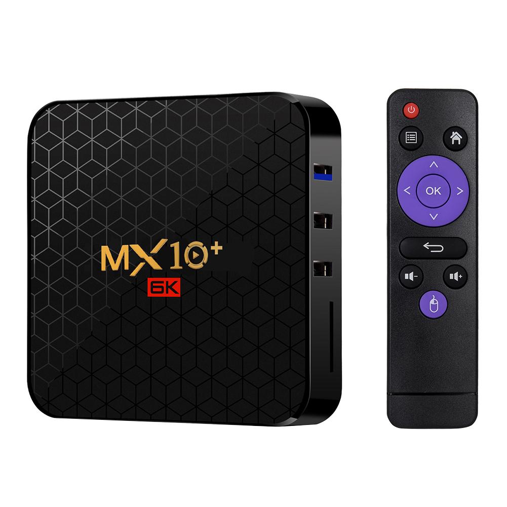 

MX10 TV Box 4GB+32GB Android 9.0 Quad Core 2.4G/5G WiFi 6K Set Top Box -EU, 501 Original