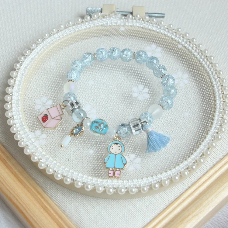 Cute Cartoon Popcorn Bracelet
