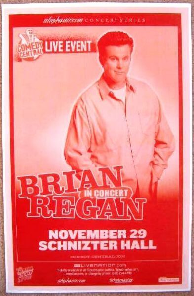 BRIAN REGAN 2007 Gig POSTER Comedy Portland Oregon