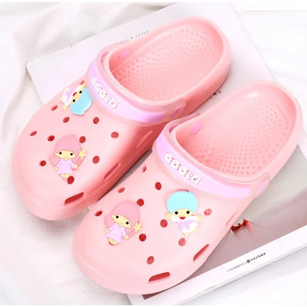 2021 new Summer Slippers women Clogs Cartoon Beach Sandals Non Slip Comfortable Lightweight Garden shoes women chaussure femme